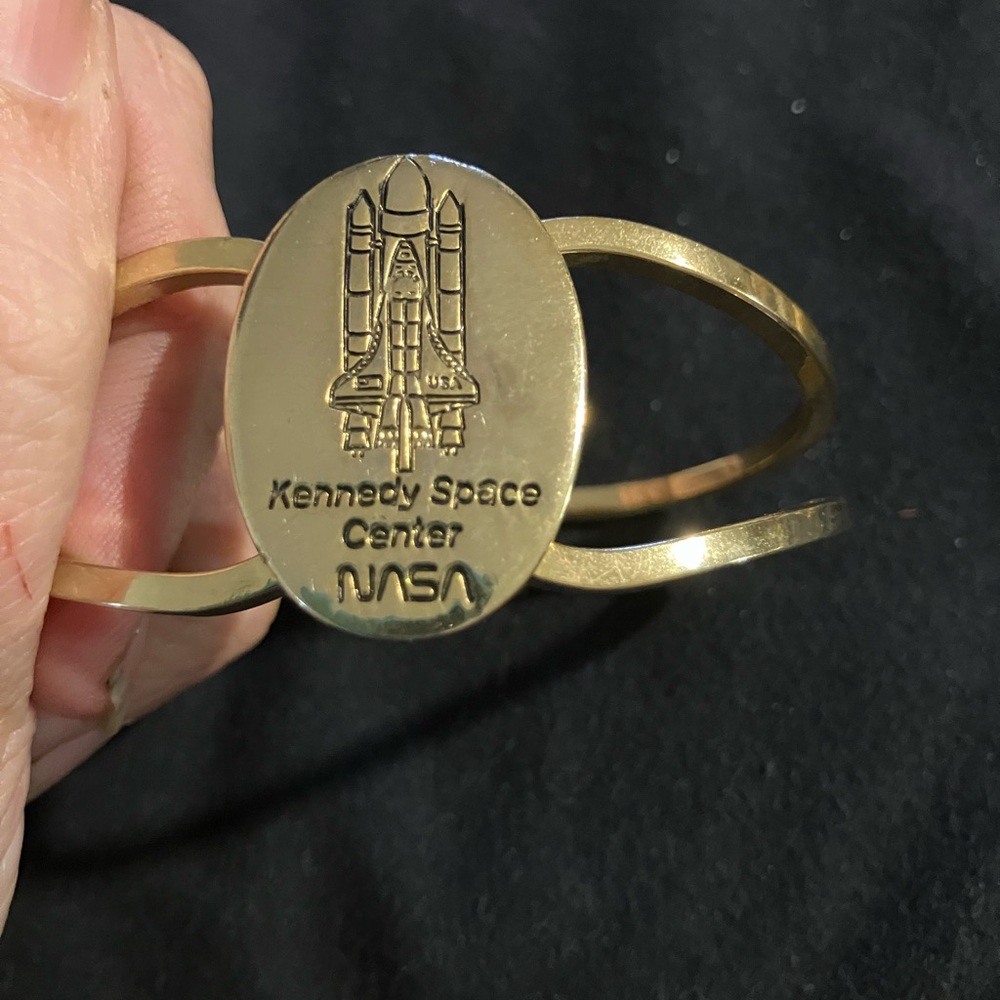 Gold NASA Kennedy Space Center Bracelet
